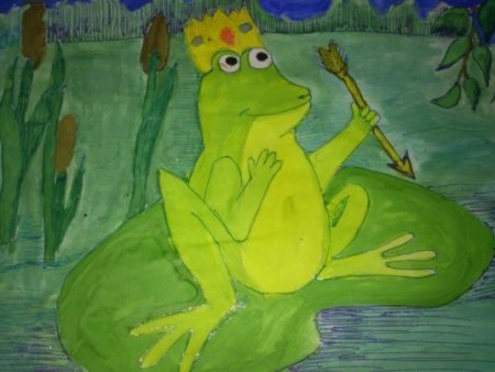Царевна лягушка для срисовки