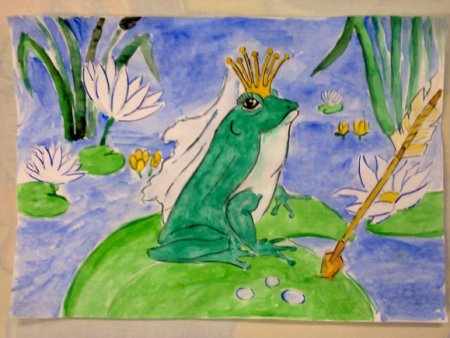 Рисунки детей к сказке Царевна лягушка