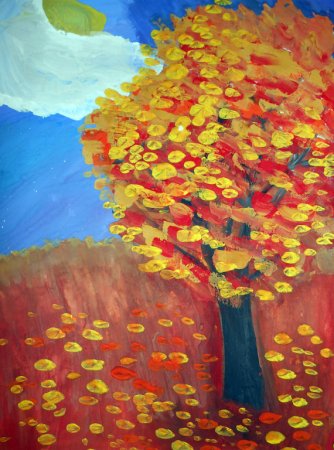 Рисование осень