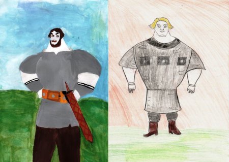 Рисунок богатыря Добрыня Никитич