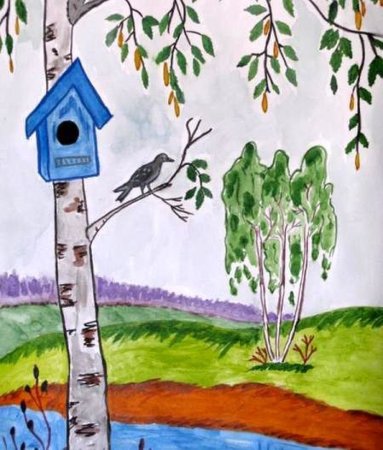 Рисунок на тему Весна