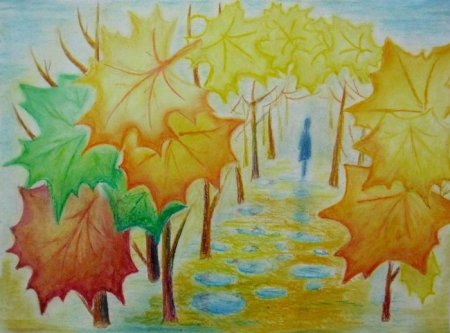 Рисование осенний Калейдоскоп