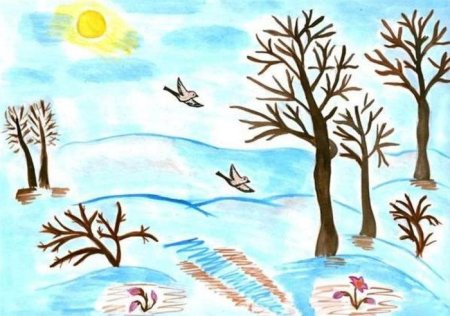 Рисование Весна