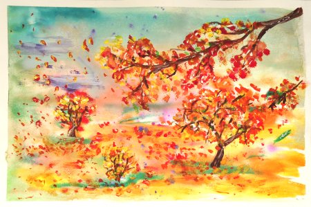 Рисование осень