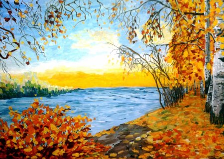 Картина на тему осенний Калейдоскоп