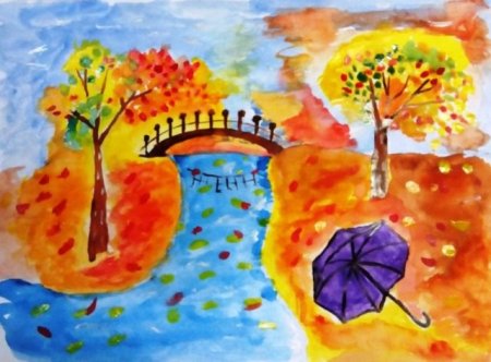 Выставка рисунков осень в детском саду