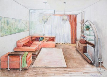 Интерьер комнаты изо