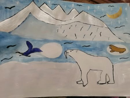 Рисунок на тему арктические пустыни