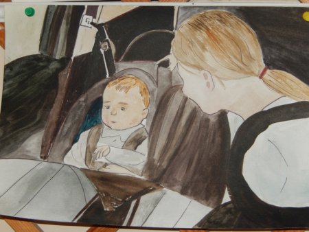 Конкурс детских рисунков моя мама водитель