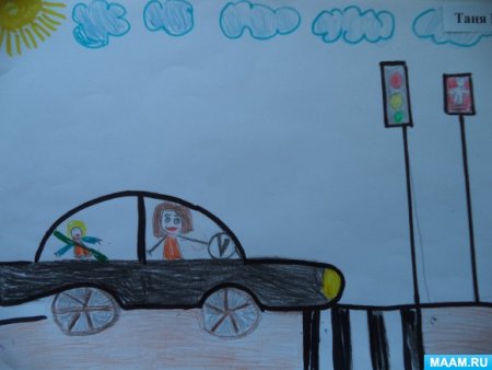 Моя мама автоледи рисунок