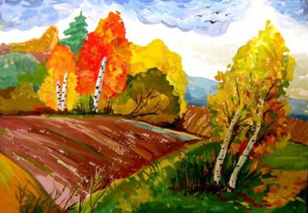Рисунок на тему природа родного края