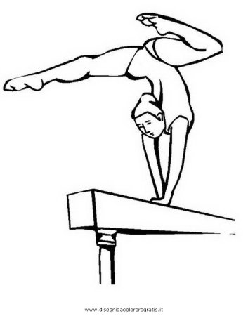 Спортивная акробатика раскраска