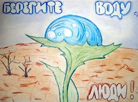 Рисунок на тему охраняйте Родники