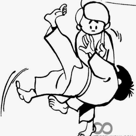 Каратэ раскраска для детей