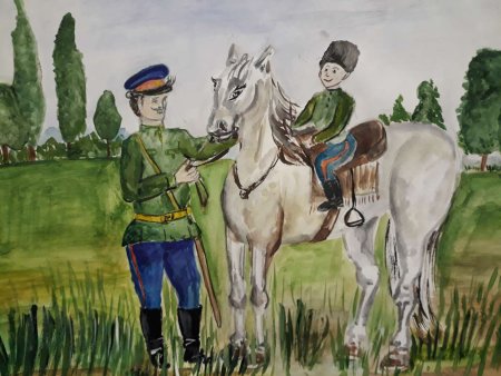 Картина Кубань Кубанские казаки