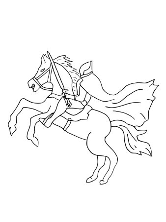 Всадник без головы раскраска