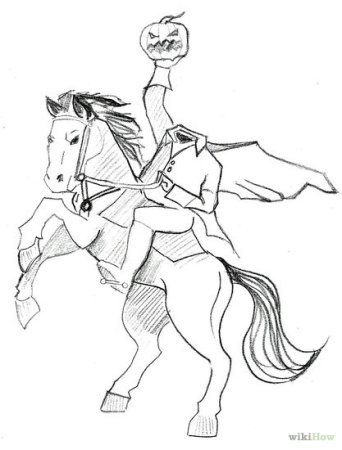 Всадник без головы раскраска