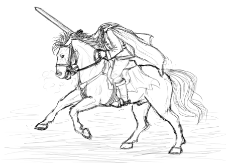 Всадник без головы раскраска