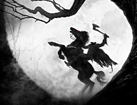 Сонная Лощина всадник на коне