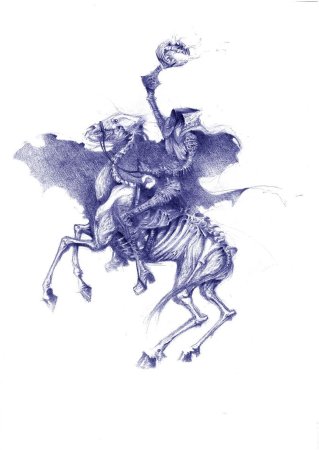 Всадник эскиз