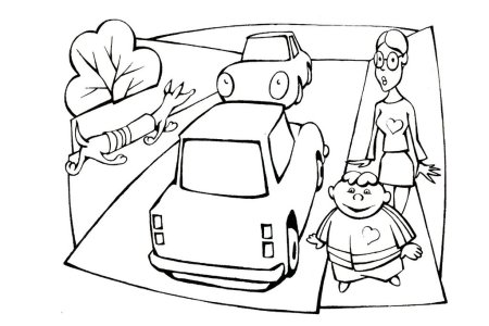 Раскраски по ГИБДД для детей