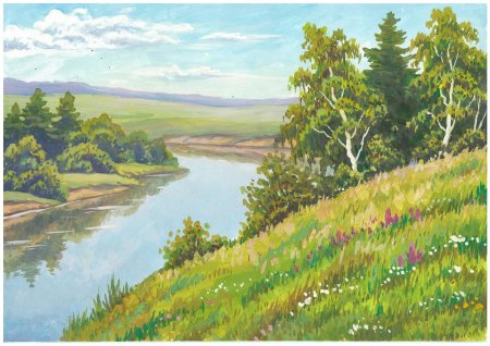 Любимый уголок природы рисунок