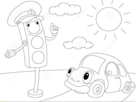 Рисунок на тему ПДД