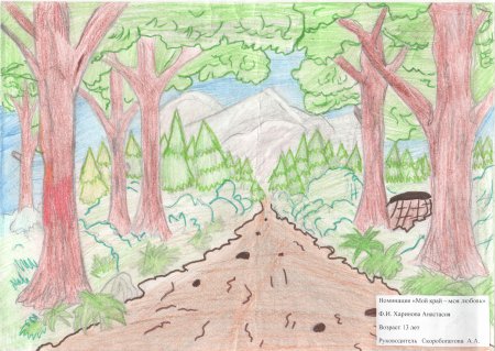 Рисунок на тему заповедные места