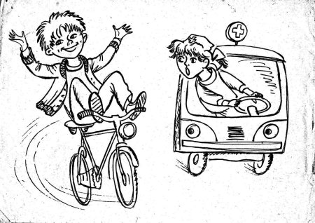 Машина и светофор раскраска