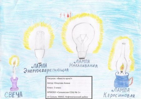 Рисунок на тему вместе ярче энергосбережение