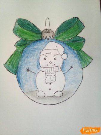 Рисование на тему новогодние игрушки