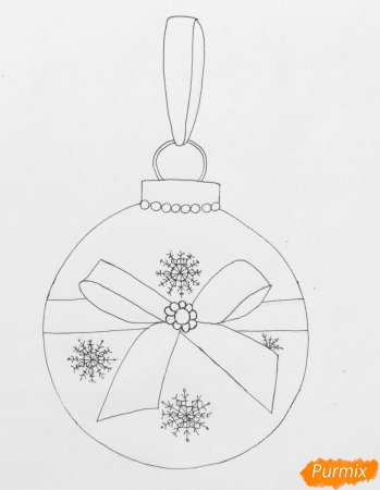 Рисование елочной игрушки