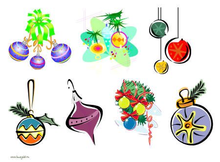 Новогодние игрушки рисунки