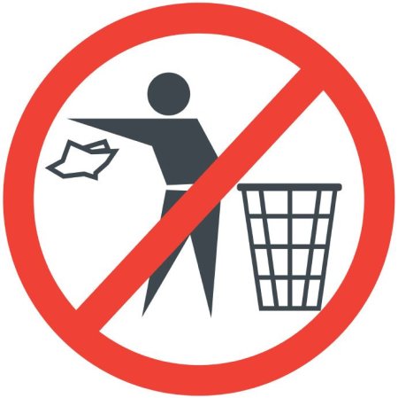 Знак «не мусорить»