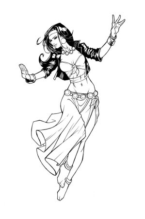 Жасмин и алладин раскраска Джинн