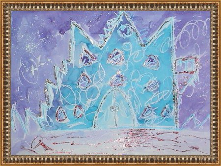 Рисунки из сказки Снежная Королева в замке снежной королевы
