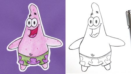 Рисунки несложные Патрика