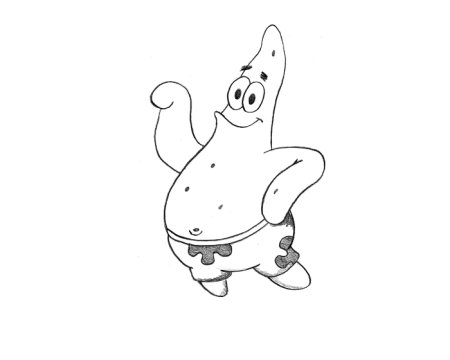 Патрик рисунок карандашом