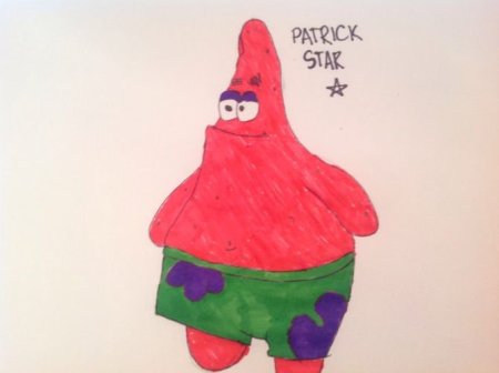 Патрик рисунок для срисовки