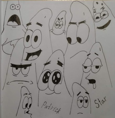 Рисовать Патрика из Спанч Боба