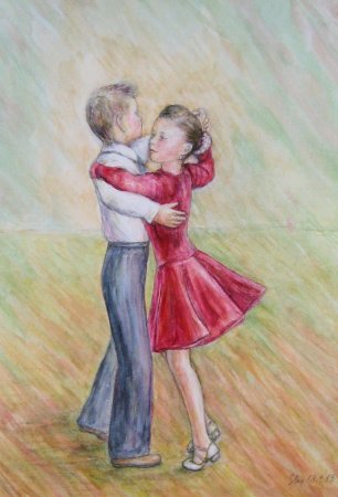 Бальные танцы рисунок
