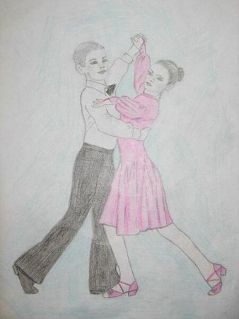 Рисунок на тему танцы