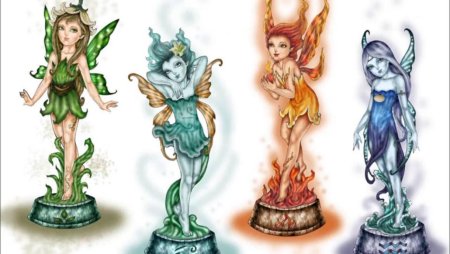 Стихии в виде девушек
