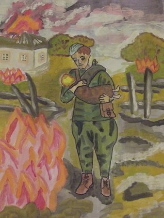 Простые рисунки на тему война