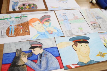 На страже правопорядка рисунки