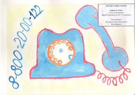 Рисунок на тему телефон доверия