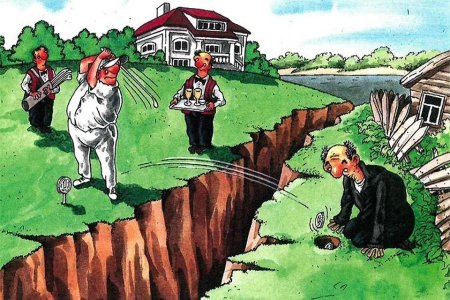 Богатство карикатура