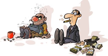 Бедность иллюстрация