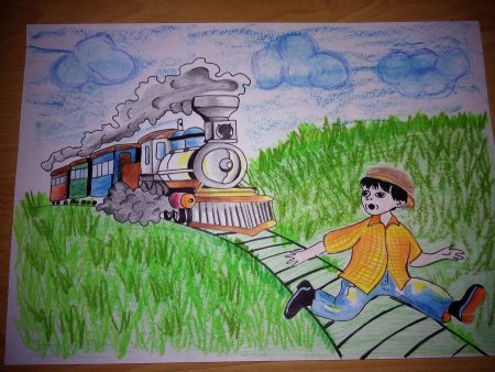 Рисование железная дорога