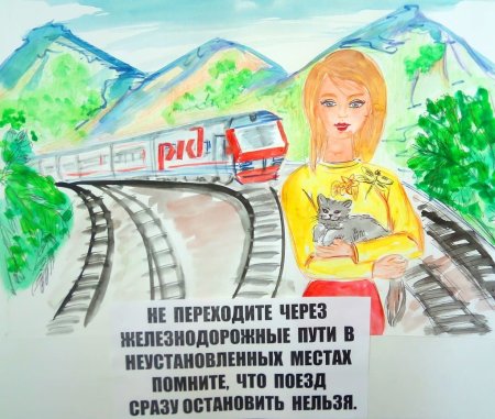 Рисование с детьми поезд